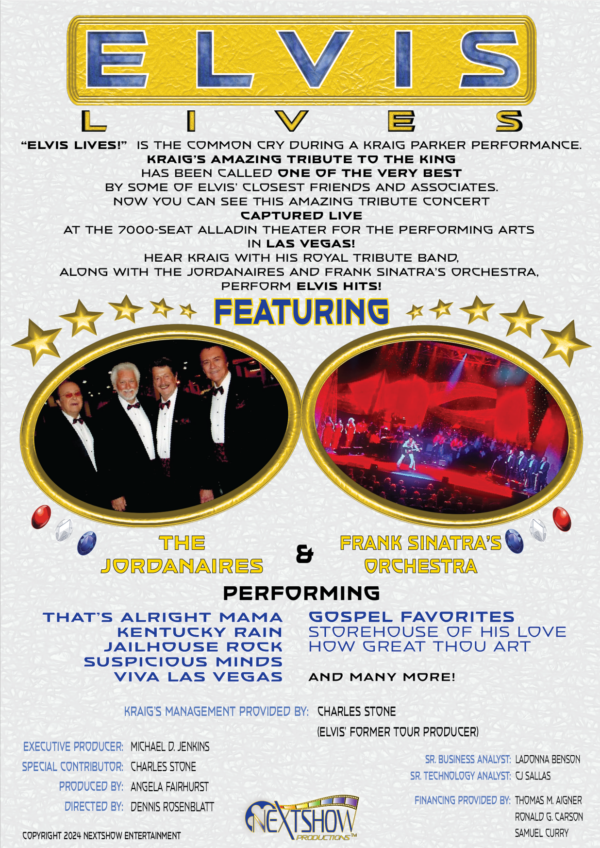 Kraig Parker 50th Elvis Tribute dvd