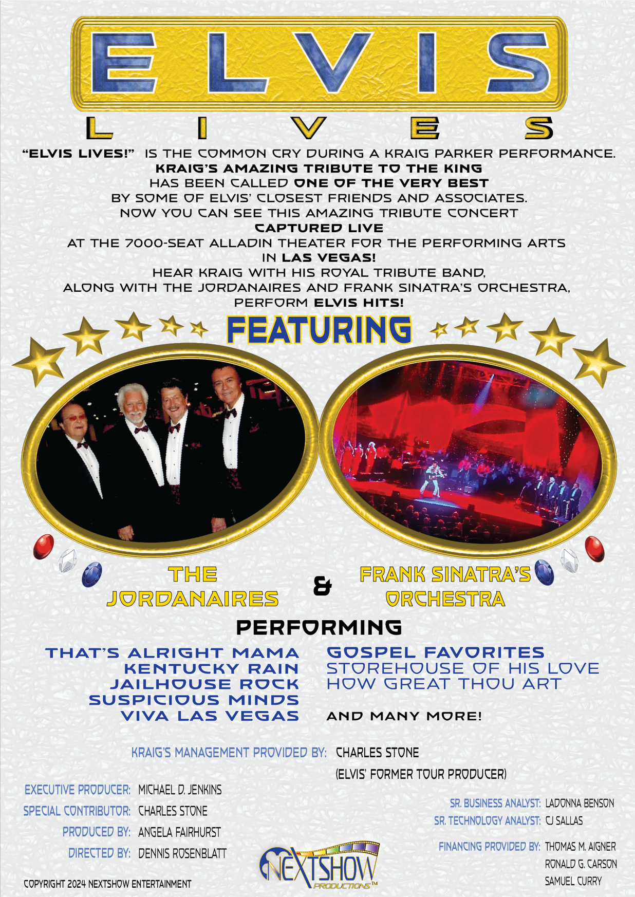 Kraig Parker 50th Elvis Tribute dvd