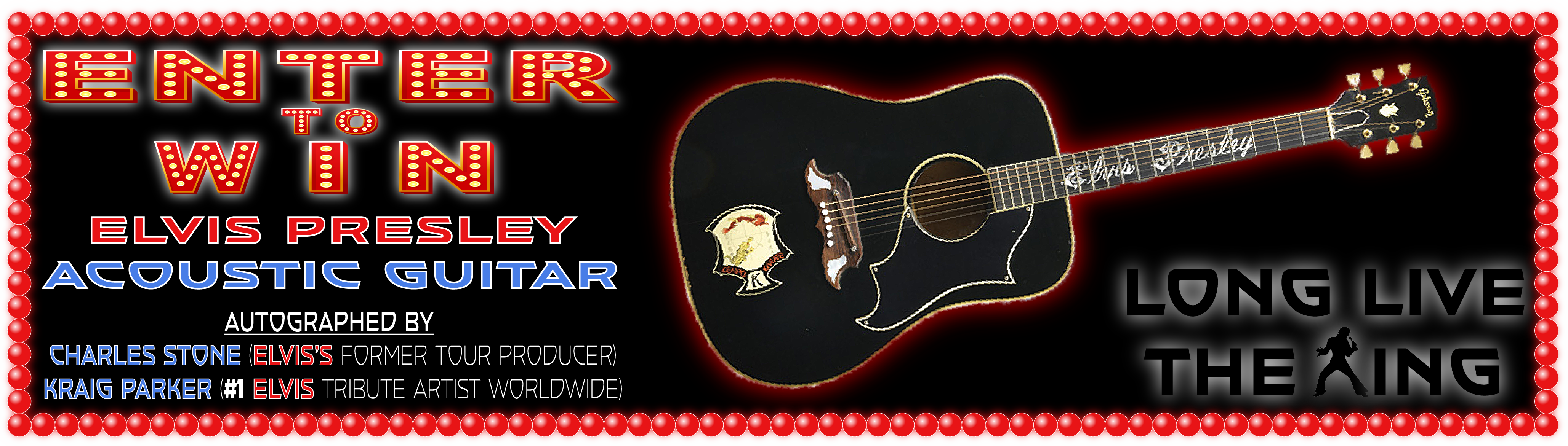 Gibson Elvis Presley Dove acoustic guitar giveaway